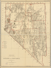 Nevada Map By General Land Office