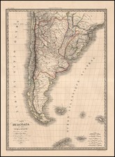 South America Map By Alexandre Emile Lapie