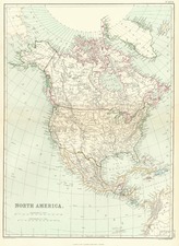 North America Map By Blackie & Son