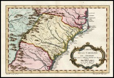 South and Southeast Map By Jacques Nicolas Bellin