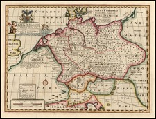 Europe, Netherlands and Germany Map By Edward Wells