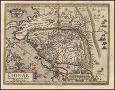 Asia, China, Japan, Southeast Asia and Philippines Map By Abraham Ortelius