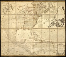 United States and North America Map By Robert Sayer