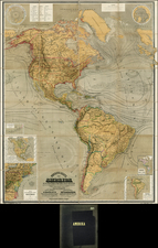 South America and America Map By C. F.  Baur