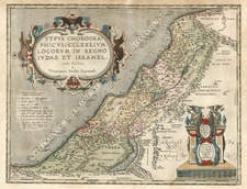 Asia and Holy Land Map By Abraham Ortelius