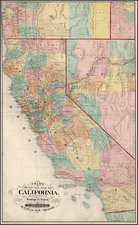 California Map By George F. Cram