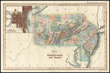 Mid-Atlantic Map By Hinton, Simpkin & Marshall