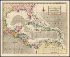 South, Southeast, Texas and Caribbean Map By Thomas Kitchin / London Magazine