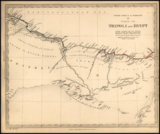 Africa, Egypt and North Africa Map By SDUK