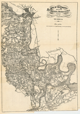 Virginia and Civil War Map By Jeremy Francis Gilmer