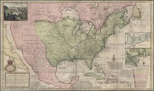 United States and North America Map By Herman Moll