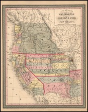 Southwest, Rocky Mountains and California Map By Thomas, Cowperthwait & Co.