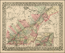 Canada Map By Samuel Augustus Mitchell Jr.