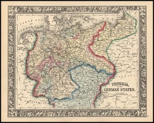 Europe, Poland, Baltic Countries and Germany Map By Samuel Augustus Mitchell Jr.