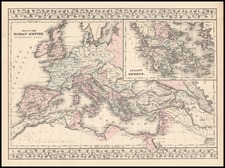 Europe and Europe Map By Samuel Augustus Mitchell