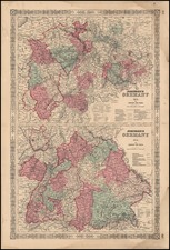 Europe, Baltic Countries and Germany Map By Benjamin P Ward  &  Alvin Jewett Johnson