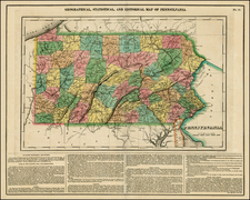 Mid-Atlantic Map By Henry Charles Carey  &  Isaac Lea