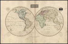 World and World Map By W. & D. Lizars