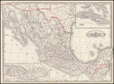 Mexico and South America Map By George F. Cram