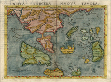 Asia, China, India and Southeast Asia Map By Girolamo Ruscelli