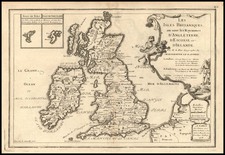 Europe and British Isles Map By Nicolas de Fer