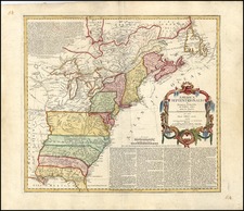 United States, Mid-Atlantic and Canada Map By Homann Heirs