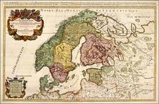 Europe and Scandinavia Map By Alexis-Hubert Jaillot