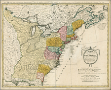 United States and Canada Map By Franz Ludwig Gussefeld