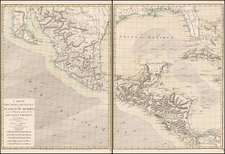 Florida, South, Southeast, Texas, Mexico and Caribbean Map By Rigobert Bonne