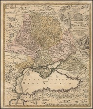 Europe, Russia, Ukraine, Balkans, Asia, Central Asia & Caucasus, Turkey & Asia Minor and Russia in Asia Map By Johann Baptist Homann