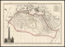 Africa, Africa and North Africa Map By Conrad Malte-Brun