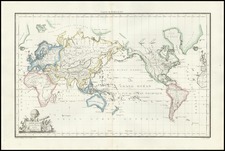 World and World Map By Conrad Malte-Brun