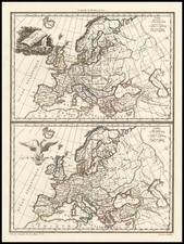 Europe and Europe Map By Conrad Malte-Brun