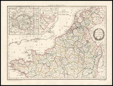 Europe and France Map By Conrad Malte-Brun