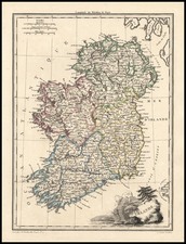 Europe and British Isles Map By Conrad Malte-Brun