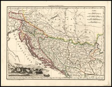 Europe and Balkans Map By Conrad Malte-Brun