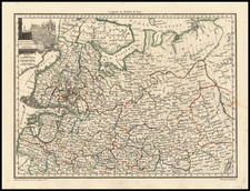 Poland, Russia, Baltic Countries and Germany Map By Conrad Malte-Brun