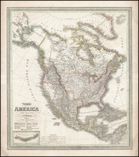 North America Map By Carl Ferdinand Weiland