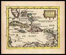 Caribbean Map By Pierre Du Val