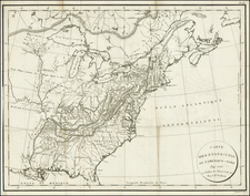 United States Map By Constantin F. Volney