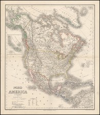 North America Map By Heinrich Kiepert