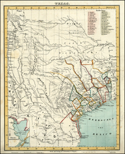 Texas and Southwest Map By Carl Flemming