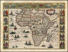 Africa and Africa Map By Willem Janszoon Blaeu