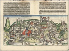 Asia and Holy Land Map By Hartmann Schedel