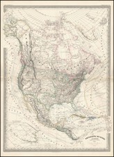 United States, Southwest and North America Map By Adolphe Hippolyte Dufour