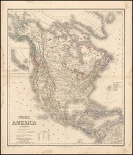 North America Map By Heinrich Kiepert