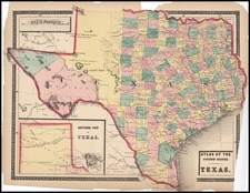 Texas Map By H.H. Lloyd