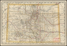 Rocky Mountains Map By Rand McNally & Company / J.A. Blake