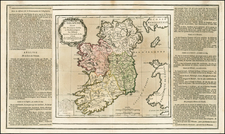 Ireland Map By Louis Brion de la Tour