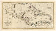 Southeast and Caribbean Map By William Guthrie